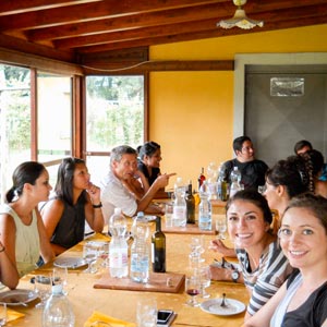 Farmhouse restaurant serving traditional Tuscan cuisine and organic food